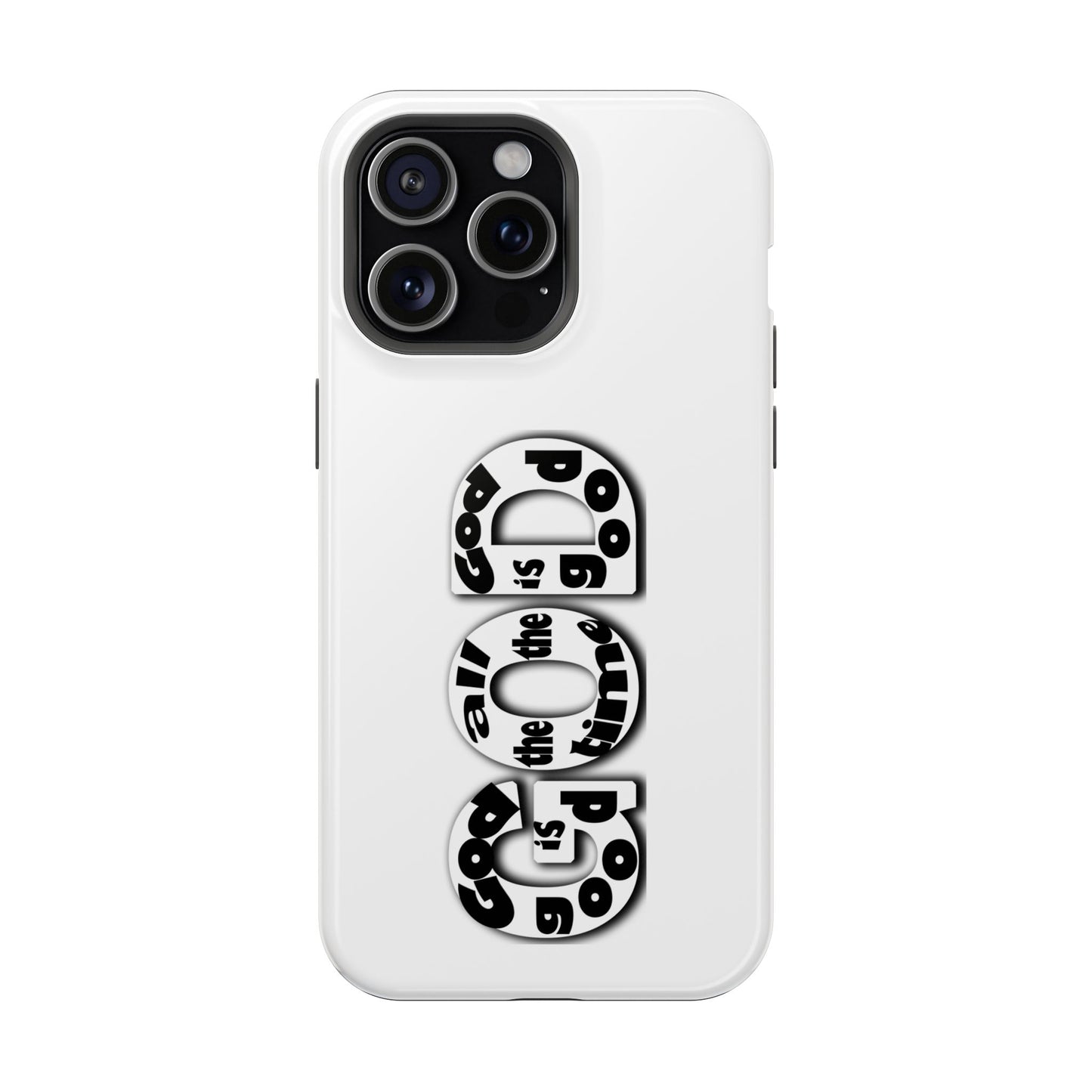 Impact-Resistant Magnetic Phone Case — "Good is the New Cool" Retro Text Design