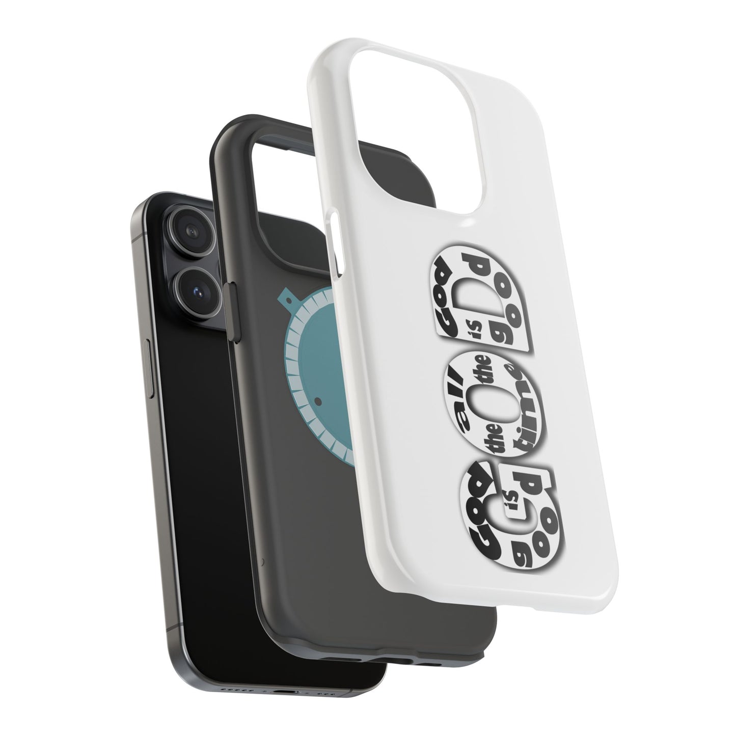Impact-Resistant Magnetic Phone Case — "Good is the New Cool" Retro Text Design