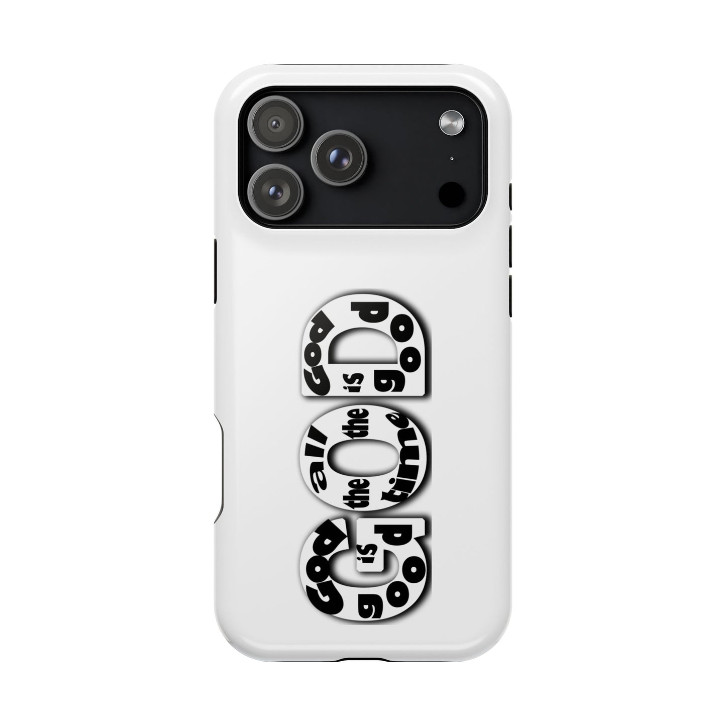 Impact-Resistant Magnetic Phone Case — "Good is the New Cool" Retro Text Design