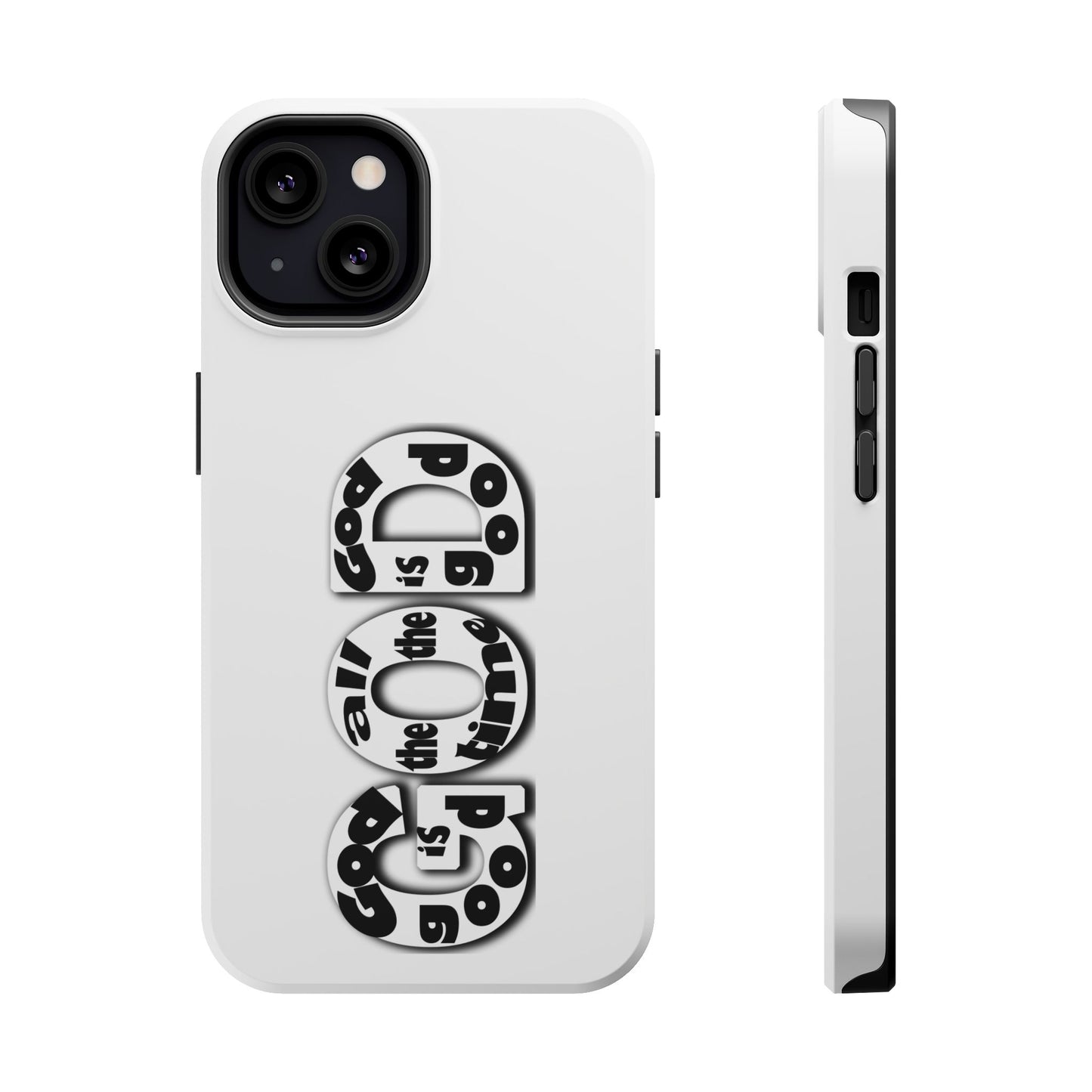 Impact-Resistant Magnetic Phone Case — "Good is the New Cool" Retro Text Design