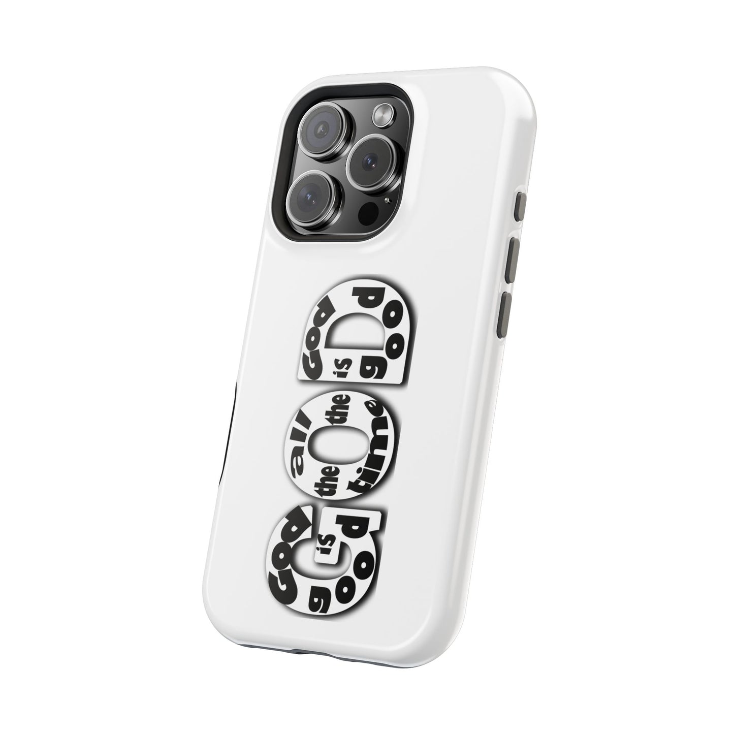 Impact-Resistant Magnetic Phone Case — "Good is the New Cool" Retro Text Design