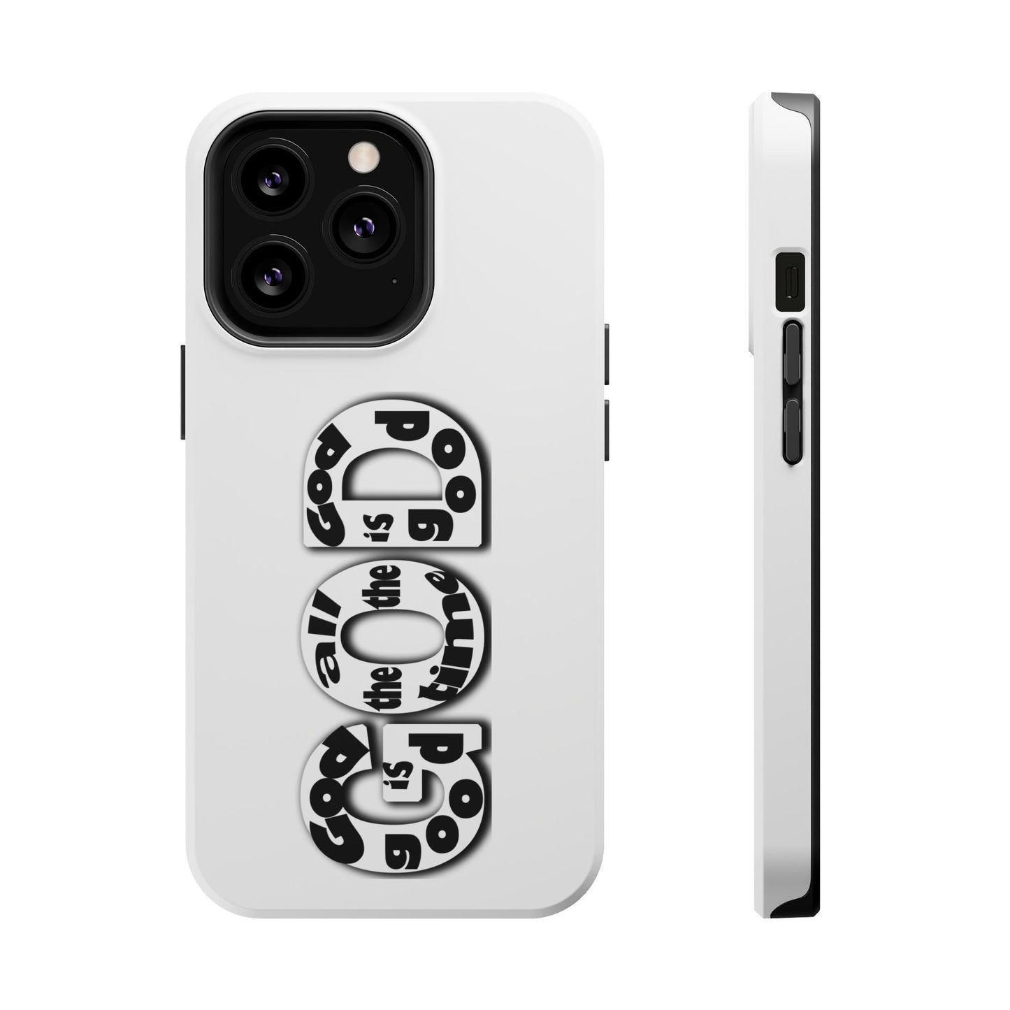 Impact-Resistant Magnetic Phone Case — "Good is the New Cool" Retro Text Design