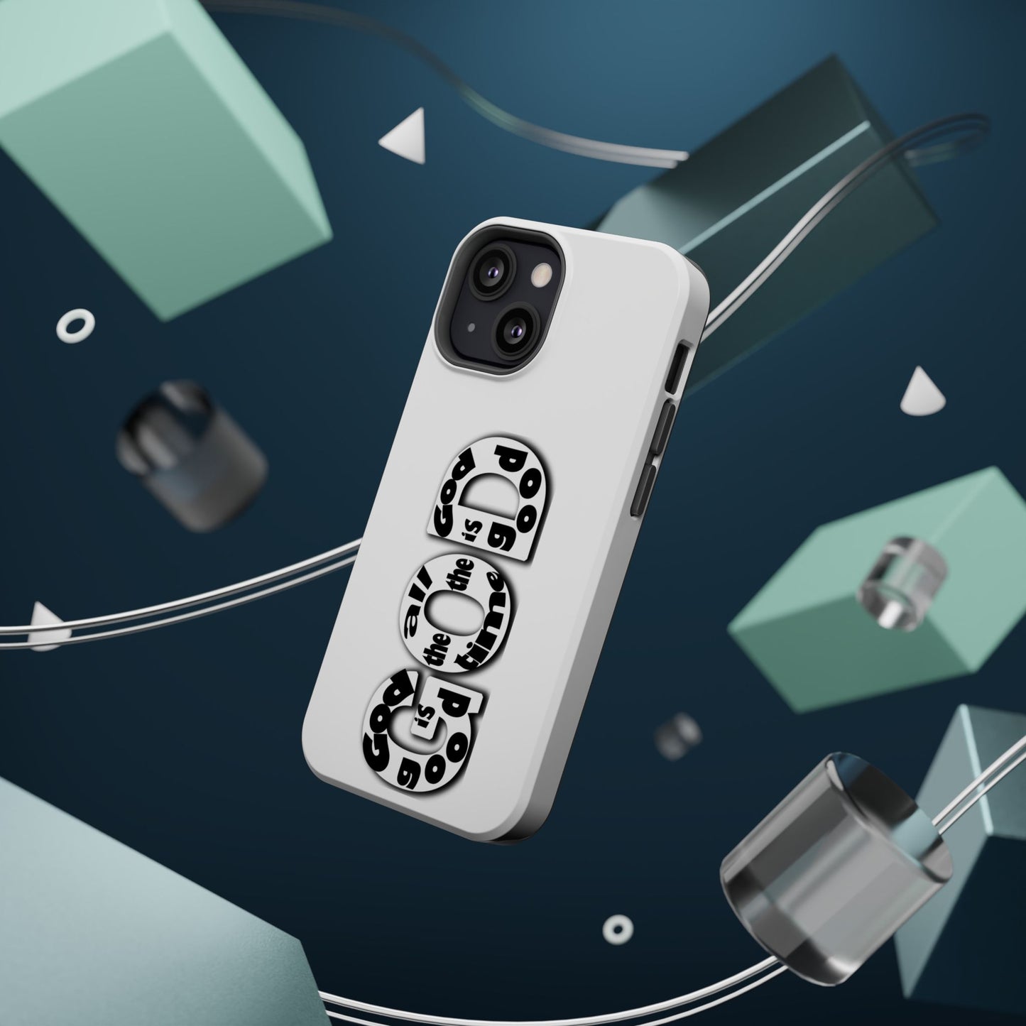 Impact-Resistant Magnetic Phone Case — "Good is the New Cool" Retro Text Design