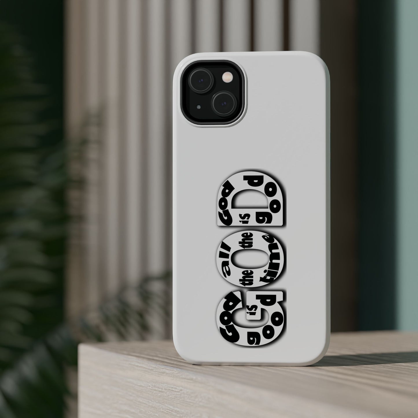 Impact-Resistant Magnetic Phone Case — "Good is the New Cool" Retro Text Design