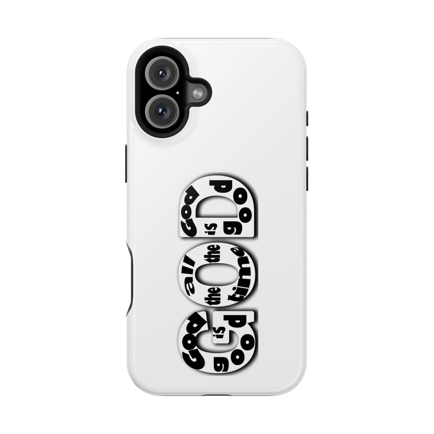 Impact-Resistant Magnetic Phone Case — "Good is the New Cool" Retro Text Design