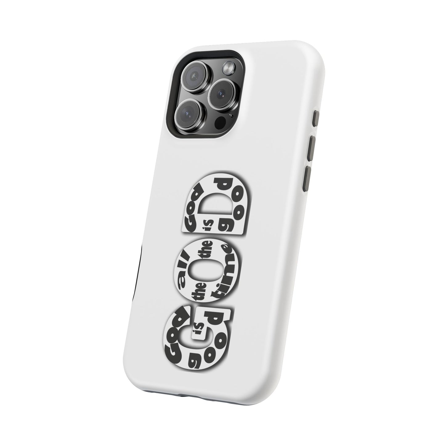 Impact-Resistant Magnetic Phone Case — "Good is the New Cool" Retro Text Design