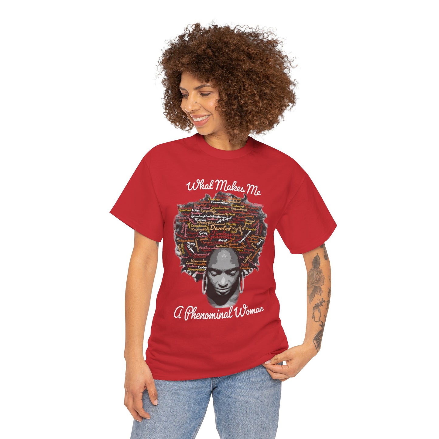 Afrocentric Mindscape T-Shirt — Afro Hair Collage Graphic Tee