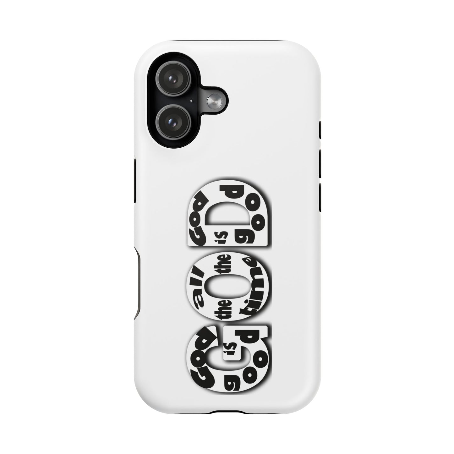 Impact-Resistant Magnetic Phone Case — "Good is the New Cool" Retro Text Design