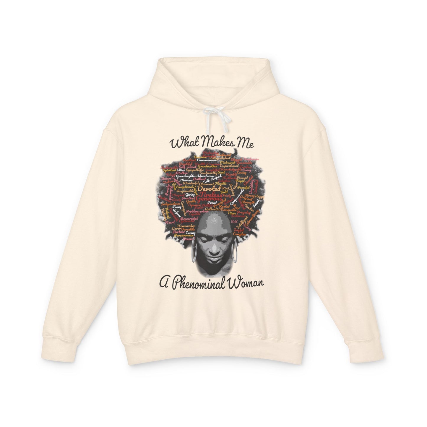 Phenomenal Woman Hoodie – "What Makes Me A Phenomenal Woman" Afrocentric Art Sweatshirt