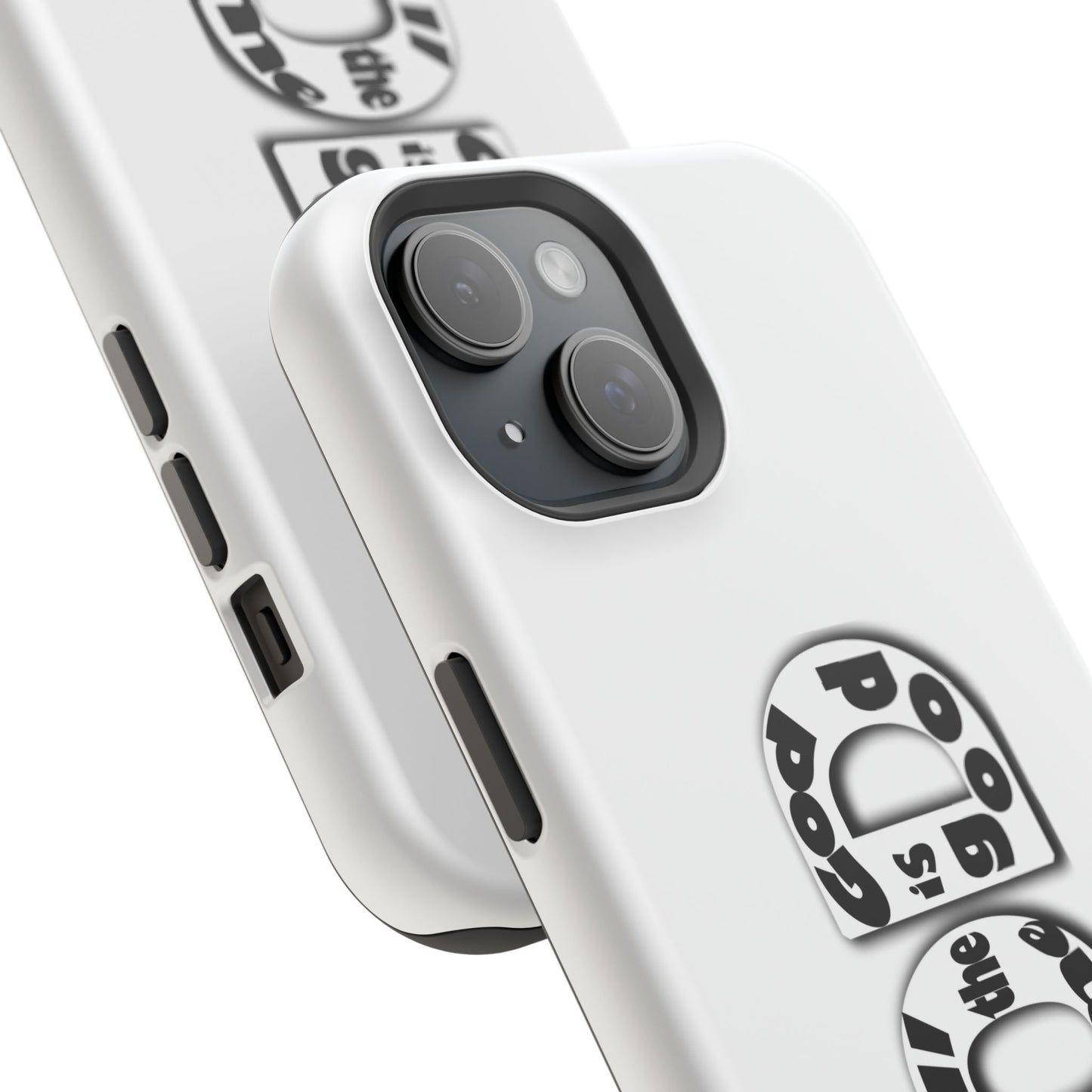 Impact-Resistant Magnetic Phone Case — "Good is the New Cool" Retro Text Design