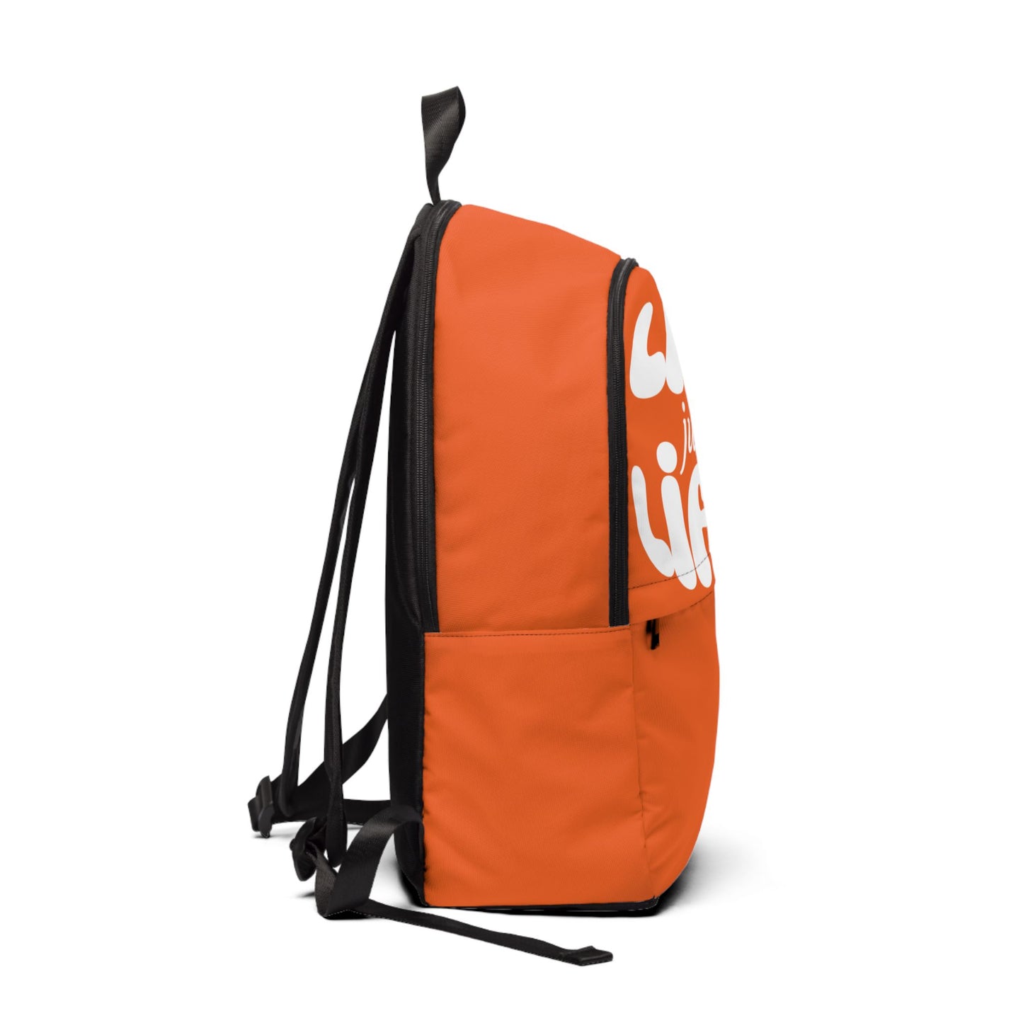 Life Just Be Life'n Inspirational Fabric Backpack