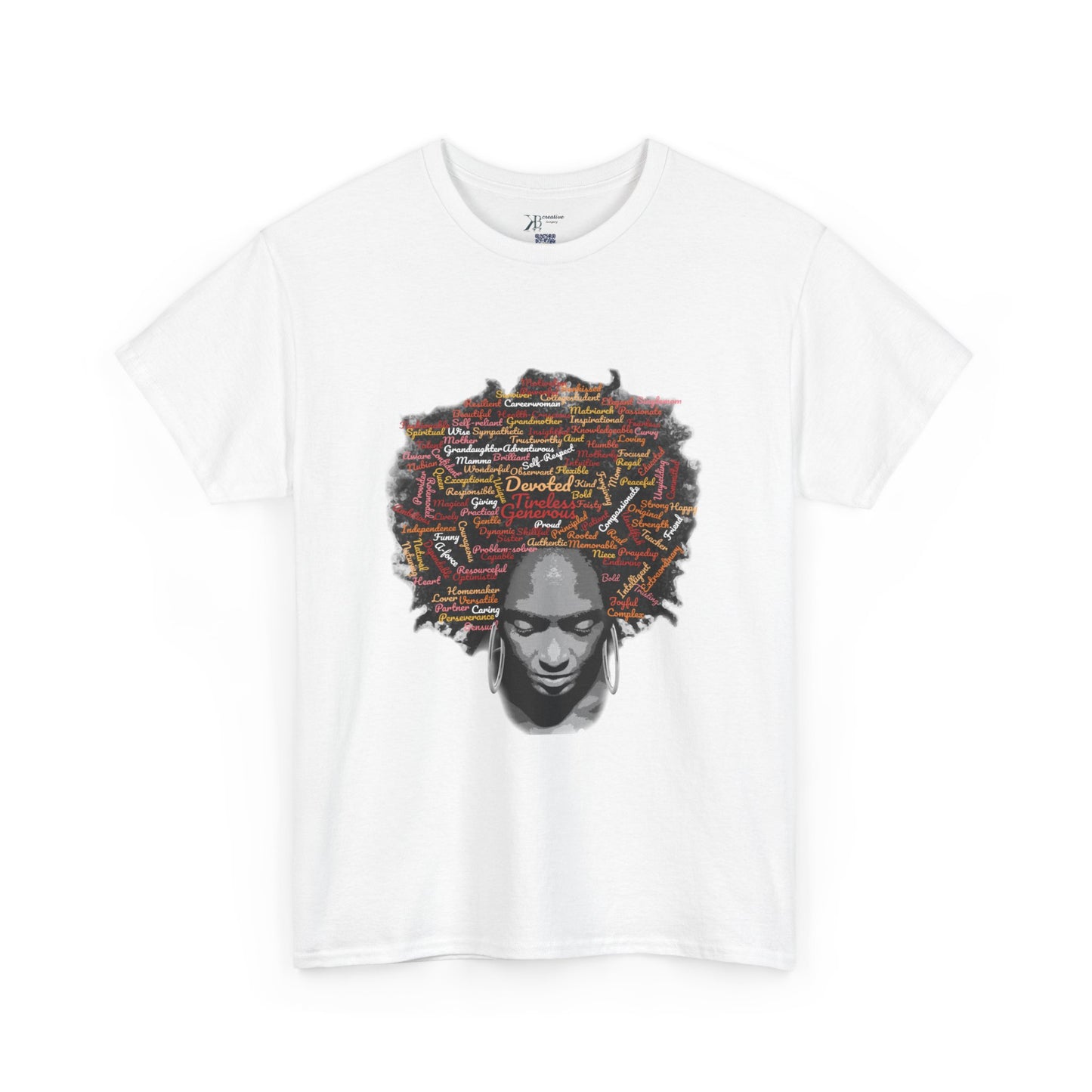Afrocentric Mindscape T-Shirt — Afro Hair Collage Graphic Tee