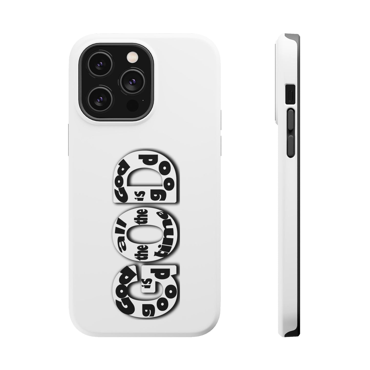 Impact-Resistant Magnetic Phone Case — "Good is the New Cool" Retro Text Design