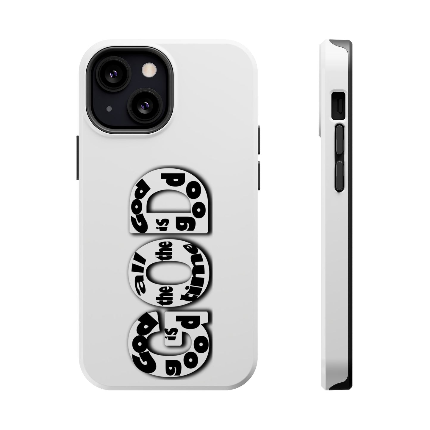 Impact-Resistant Magnetic Phone Case — "Good is the New Cool" Retro Text Design