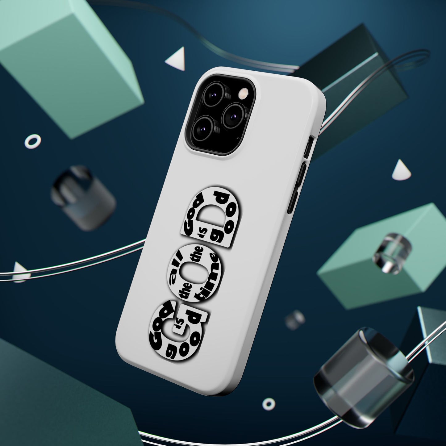 Impact-Resistant Magnetic Phone Case — "Good is the New Cool" Retro Text Design