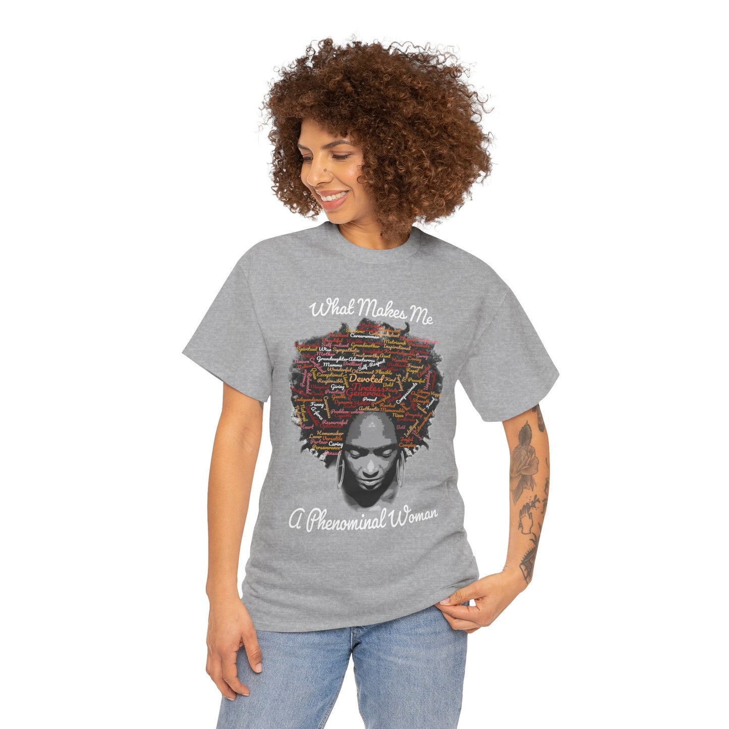 Afrocentric Mindscape T-Shirt — Afro Hair Collage Graphic Tee