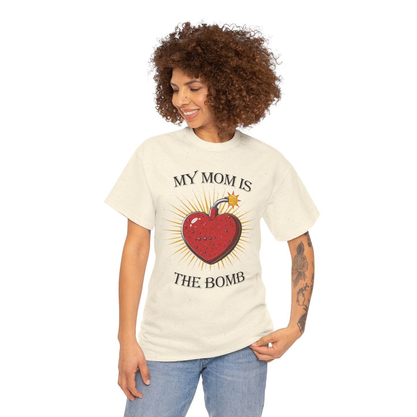 My Mom Is The Bomb T-Shirt — Cute Heart Bomb Mother's Day Tee