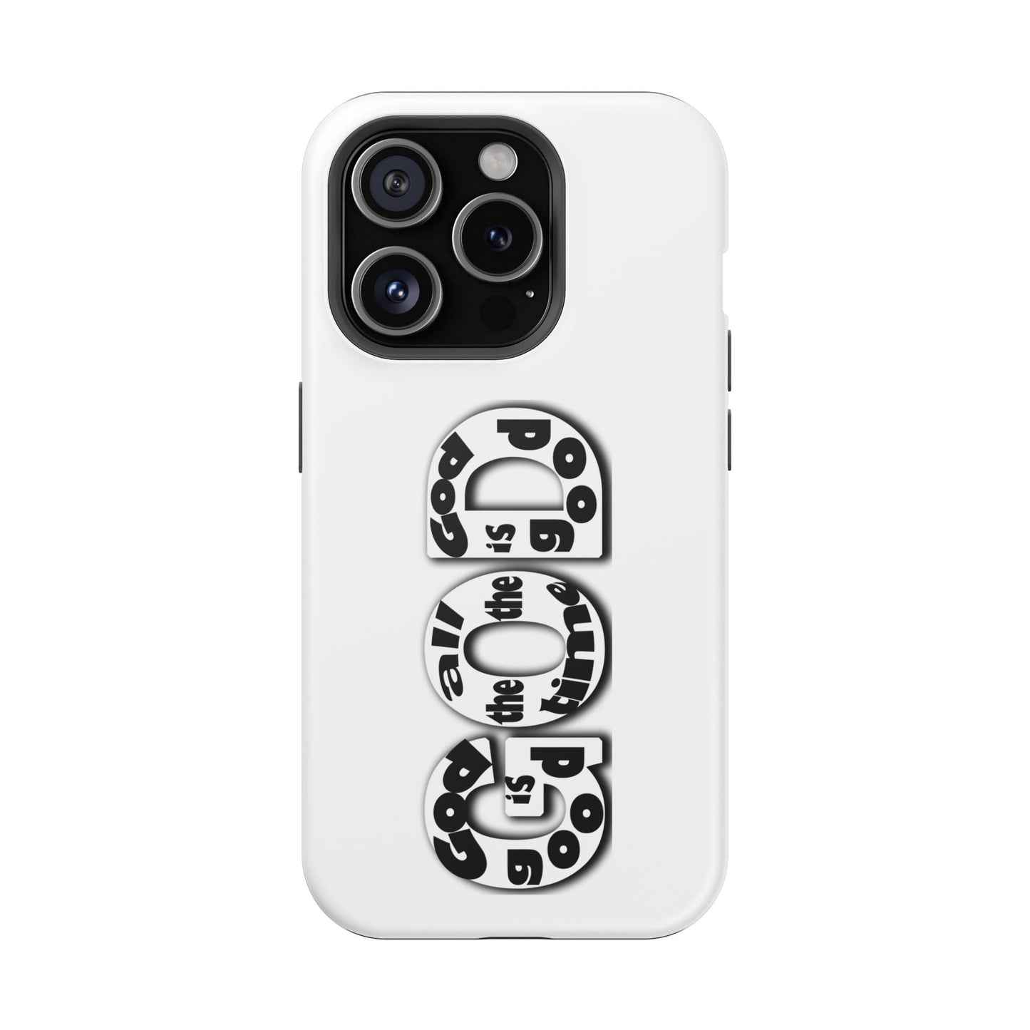 Impact-Resistant Magnetic Phone Case — "Good is the New Cool" Retro Text Design