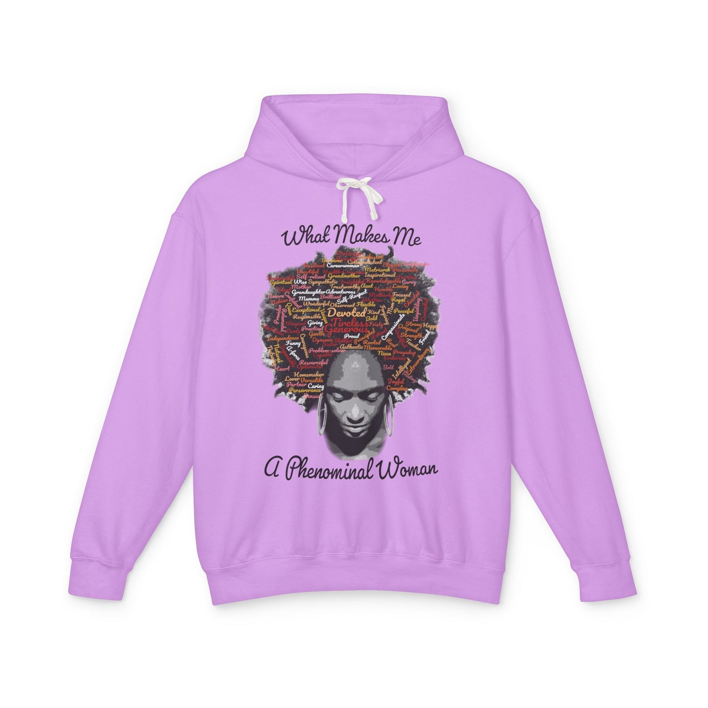 Phenomenal Woman Hoodie – "What Makes Me A Phenomenal Woman" Afrocentric Art Sweatshirt