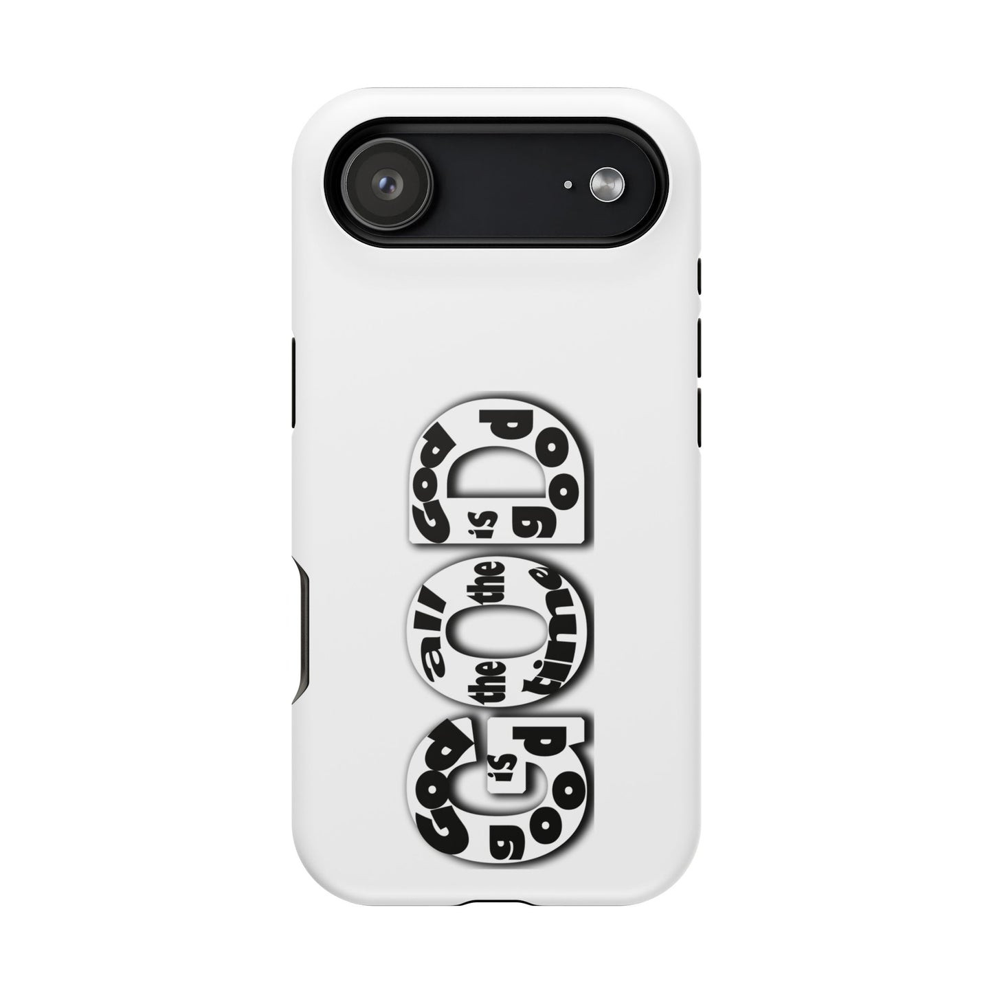 Impact-Resistant Magnetic Phone Case — "Good is the New Cool" Retro Text Design
