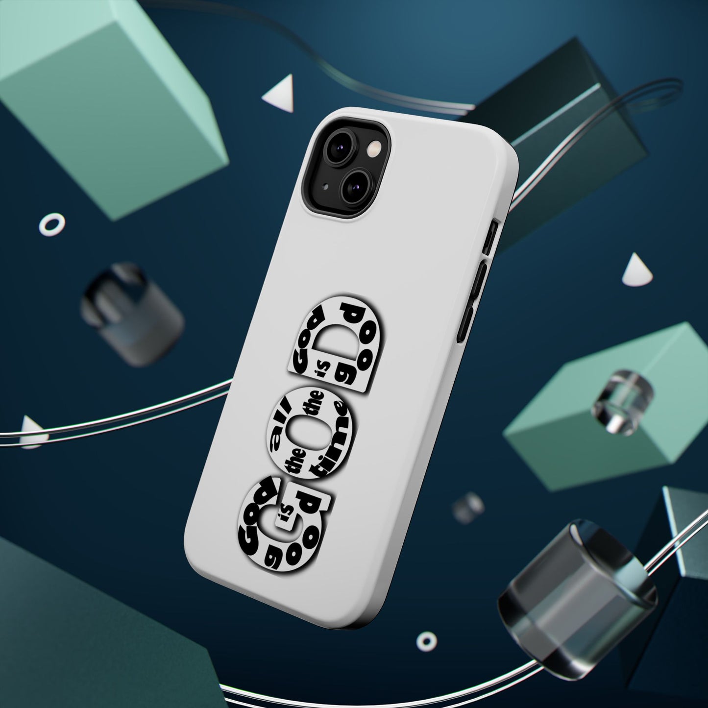 Impact-Resistant Magnetic Phone Case — "Good is the New Cool" Retro Text Design