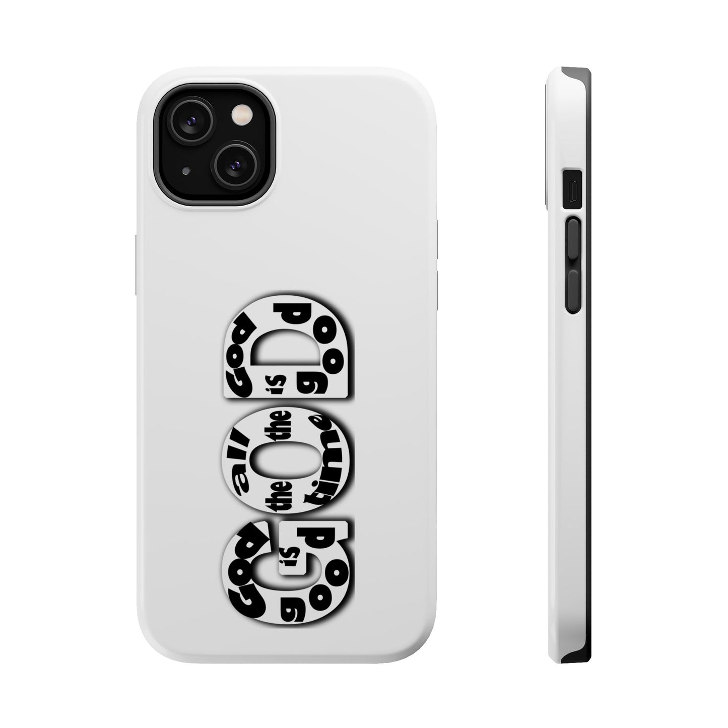 Impact-Resistant Magnetic Phone Case — "Good is the New Cool" Retro Text Design