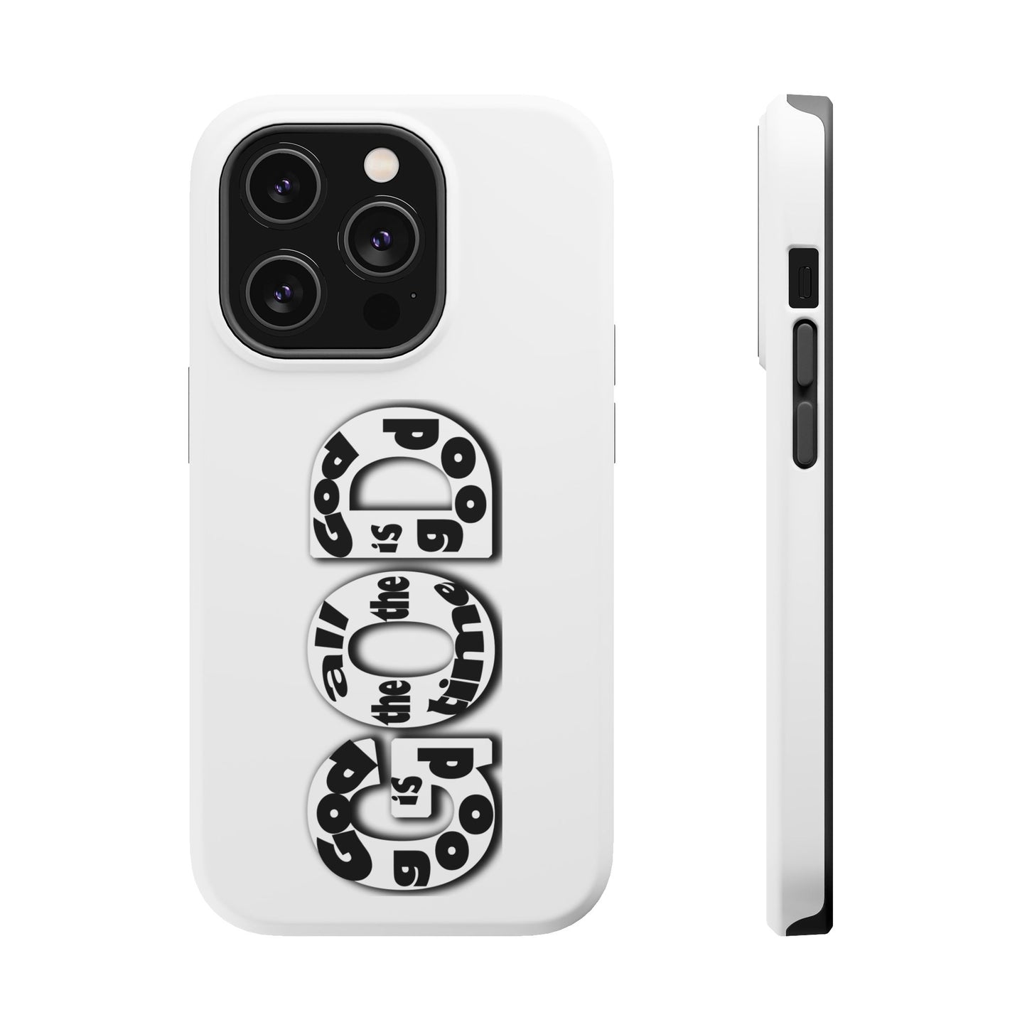 Impact-Resistant Magnetic Phone Case — "Good is the New Cool" Retro Text Design
