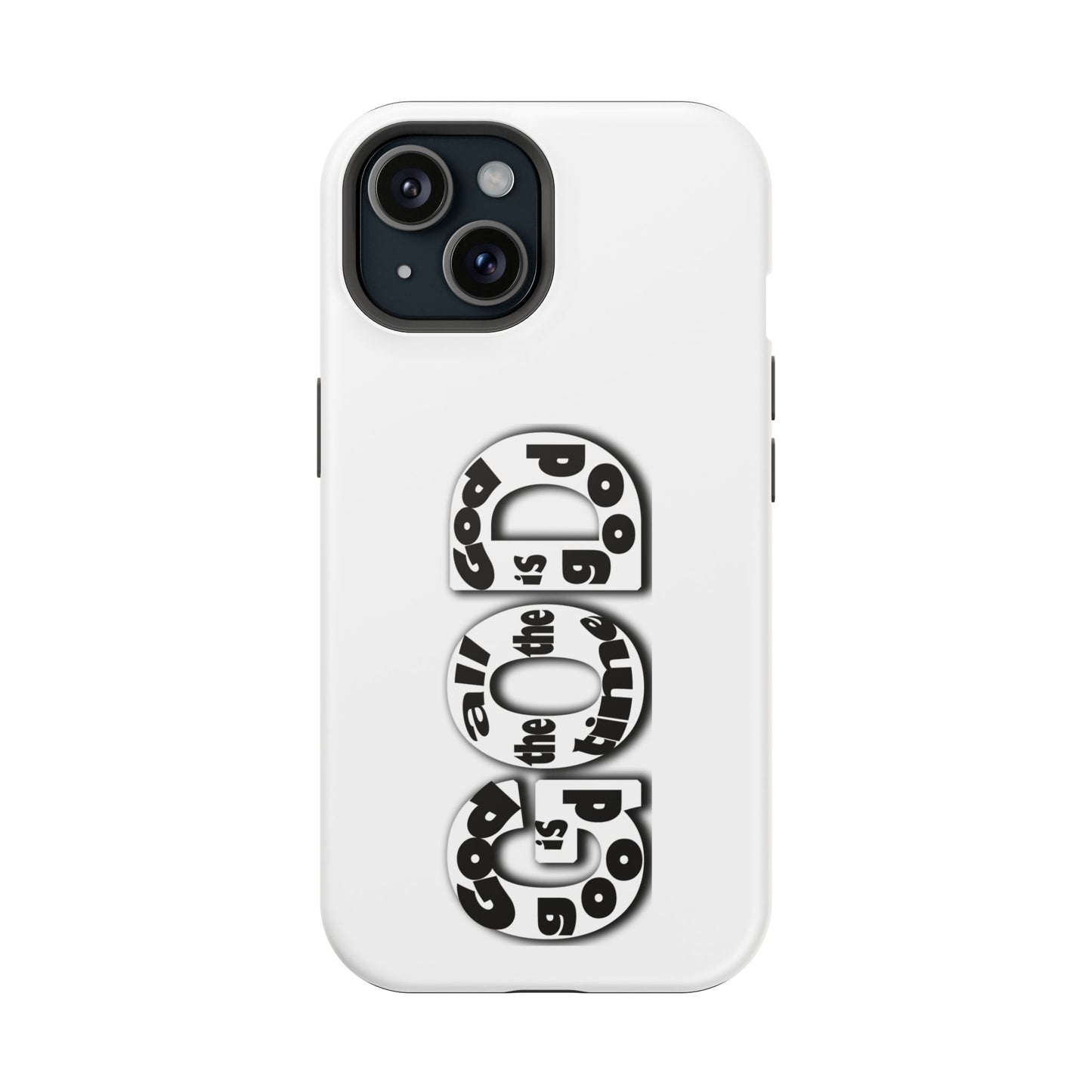 Impact-Resistant Magnetic Phone Case — "Good is the New Cool" Retro Text Design