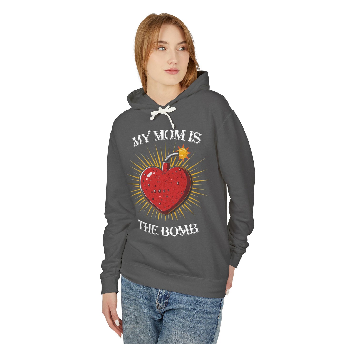 Exploding Heart Graphic Hoodie — Retro Tattoo Style Pullover