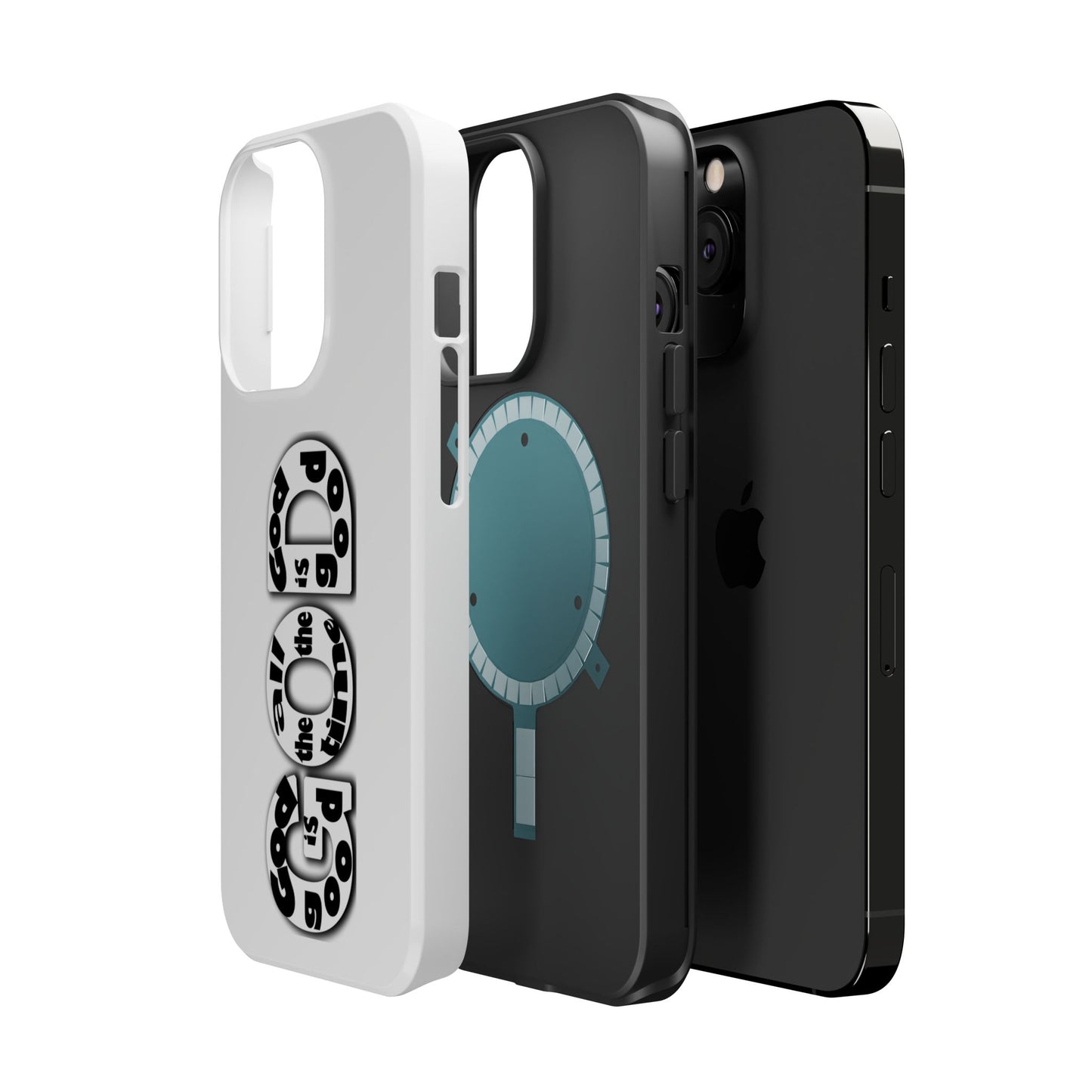 Impact-Resistant Magnetic Phone Case — "Good is the New Cool" Retro Text Design