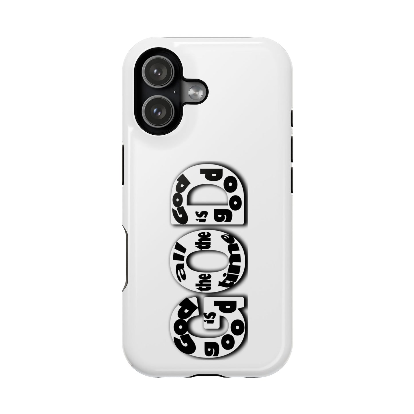 Impact-Resistant Magnetic Phone Case — "Good is the New Cool" Retro Text Design