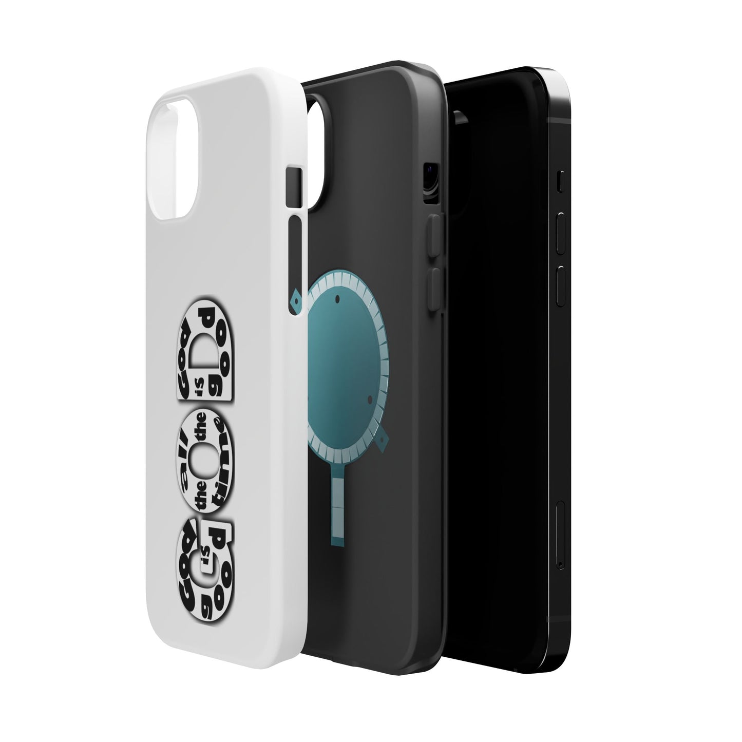 Impact-Resistant Magnetic Phone Case — "Good is the New Cool" Retro Text Design