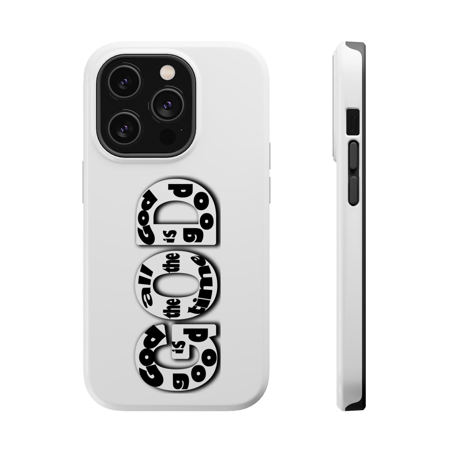 Impact-Resistant Magnetic Phone Case — "Good is the New Cool" Retro Text Design
