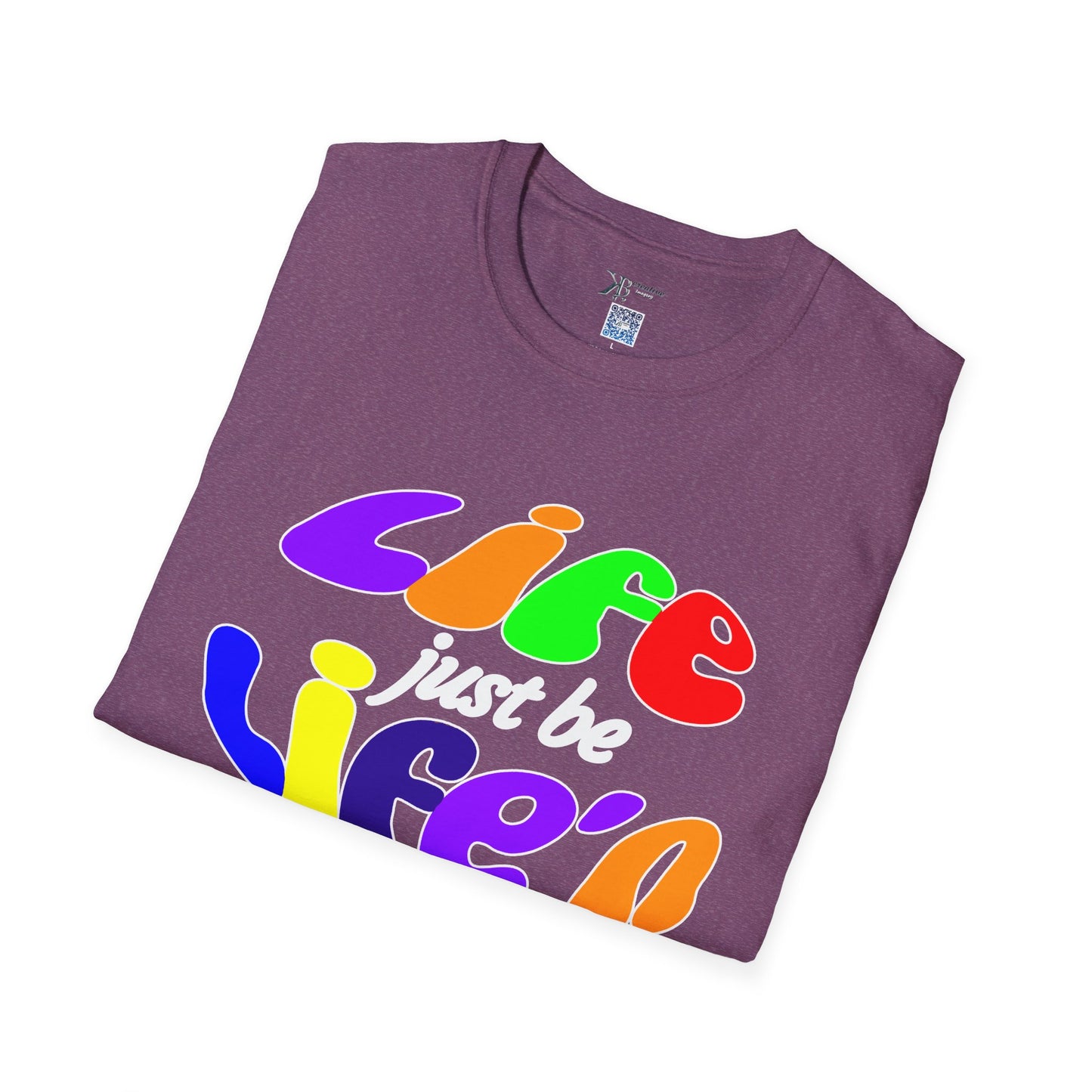 Life Just Be Life'n Tee (dark/VIBGYOR )