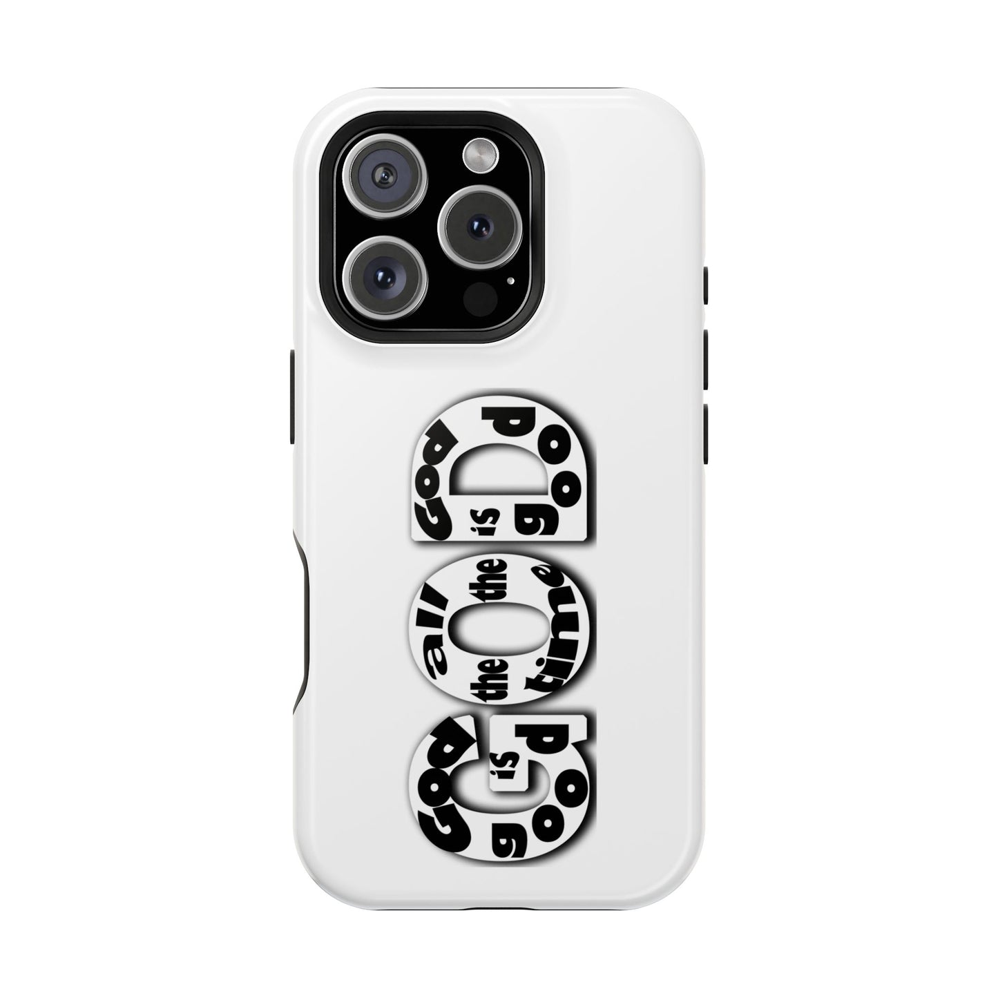 Impact-Resistant Magnetic Phone Case — "Good is the New Cool" Retro Text Design