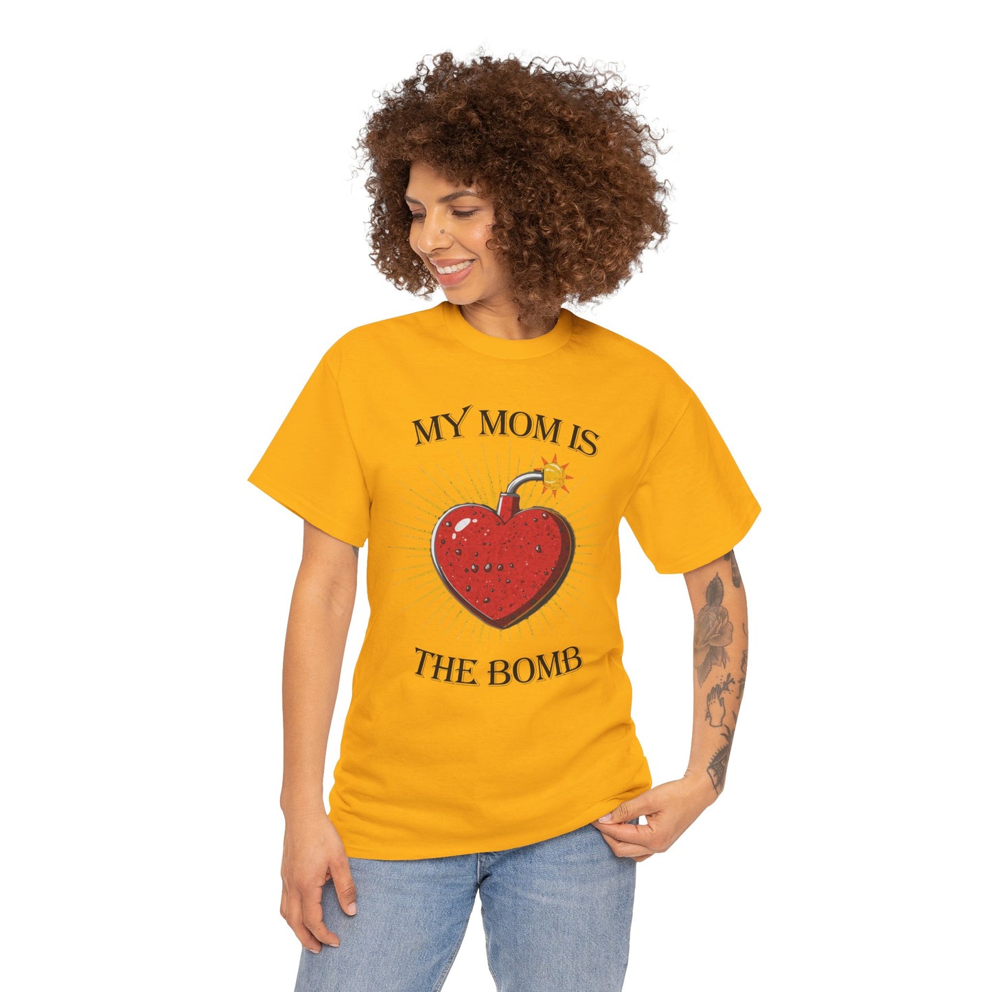 My Mom Is The Bomb T-Shirt — Cute Heart Bomb Mother's Day Tee