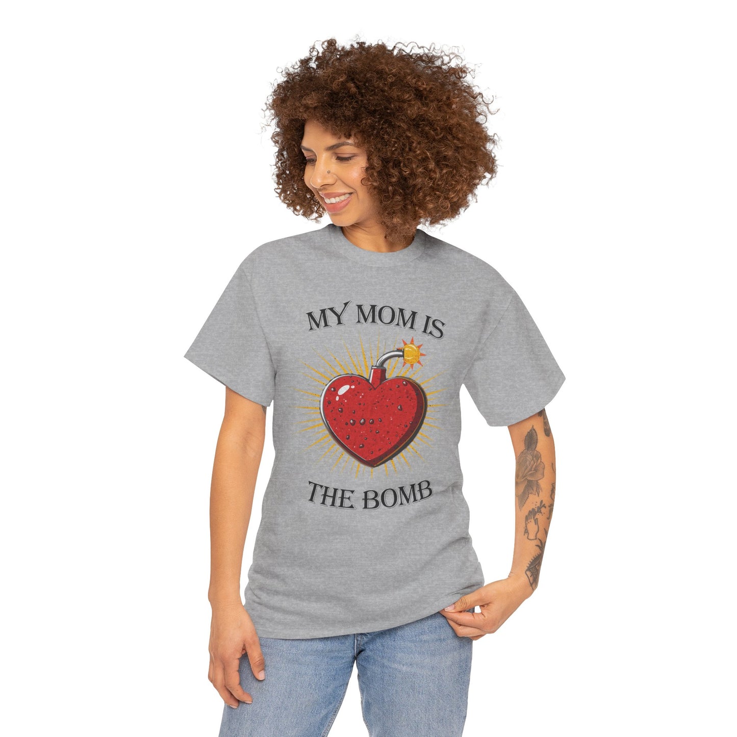 My Mom Is The Bomb T-Shirt — Cute Heart Bomb Mother's Day Tee