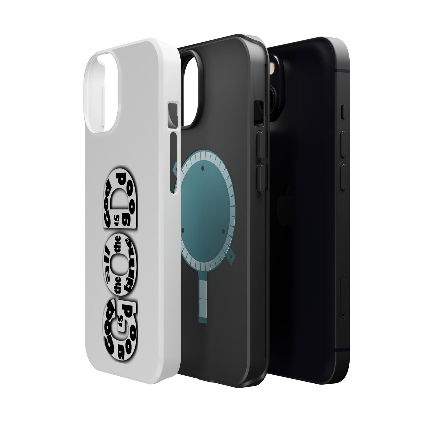 Impact-Resistant Magnetic Phone Case — "Good is the New Cool" Retro Text Design