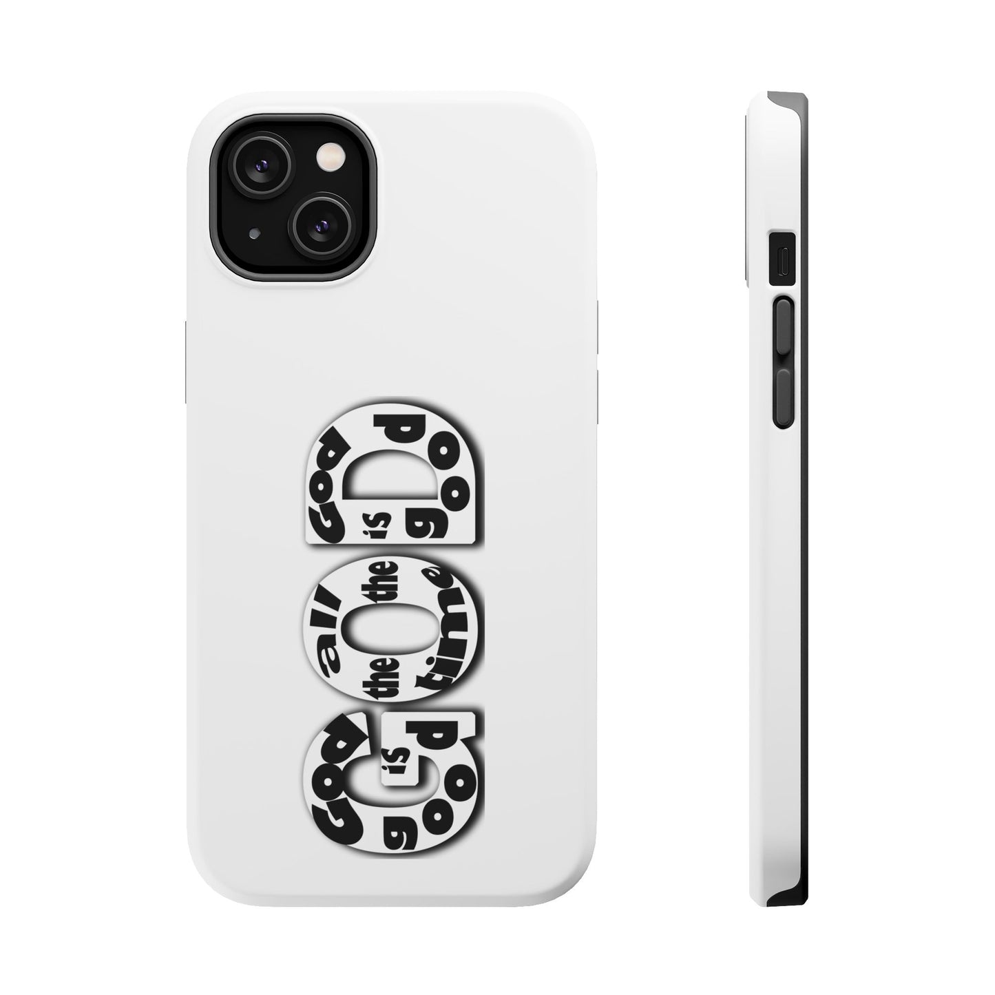 Impact-Resistant Magnetic Phone Case — "Good is the New Cool" Retro Text Design