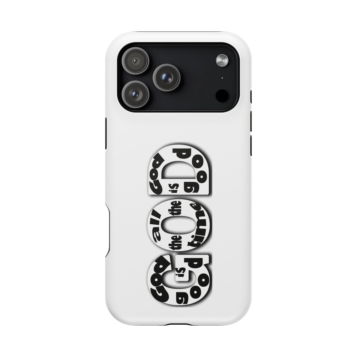 Impact-Resistant Magnetic Phone Case — "Good is the New Cool" Retro Text Design