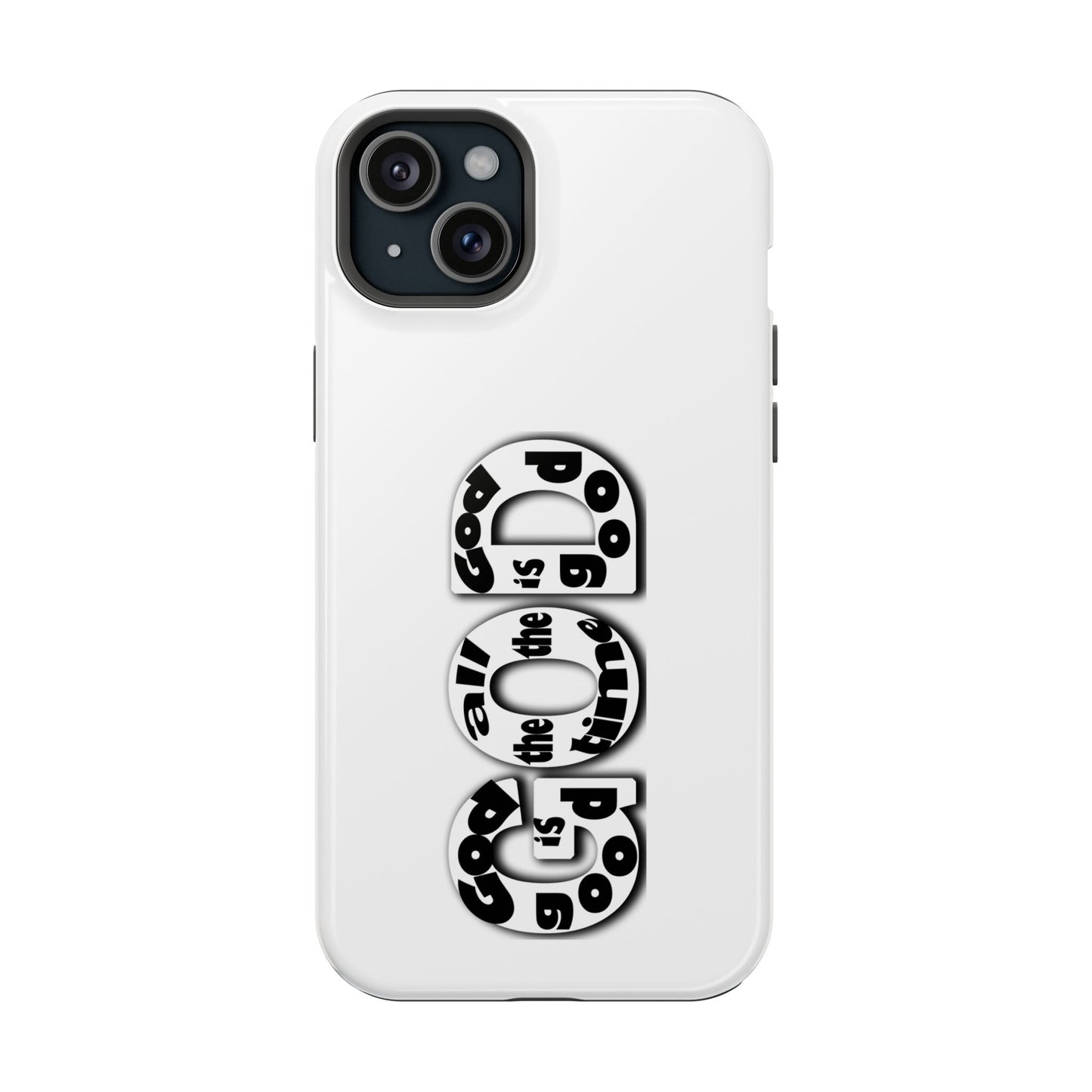 Impact-Resistant Magnetic Phone Case — "Good is the New Cool" Retro Text Design