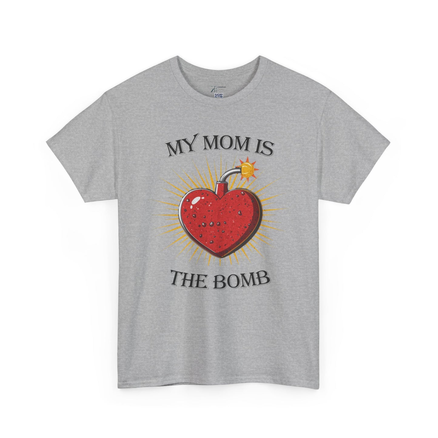 My Mom Is The Bomb T-Shirt — Cute Heart Bomb Mother's Day Tee