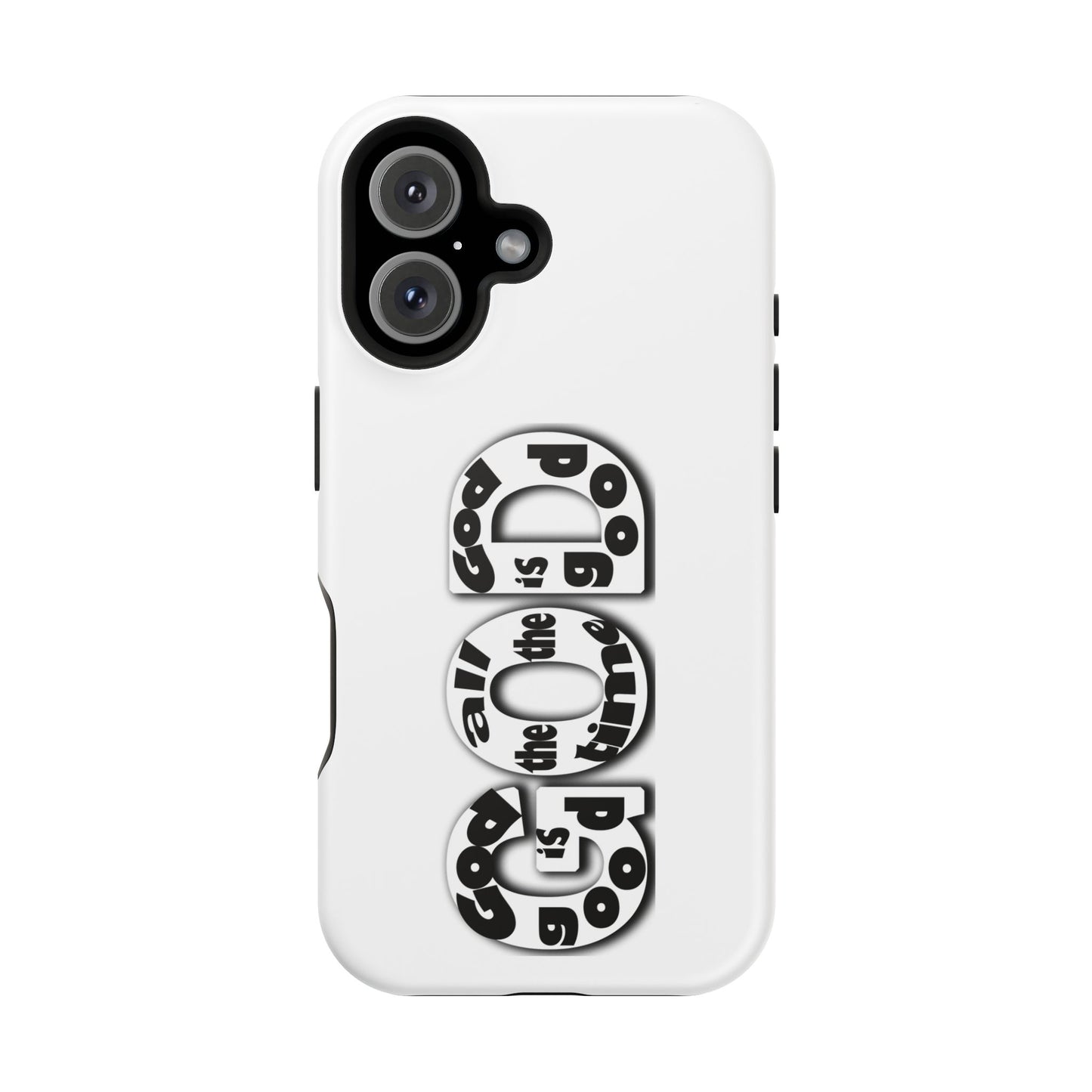Impact-Resistant Magnetic Phone Case — "Good is the New Cool" Retro Text Design