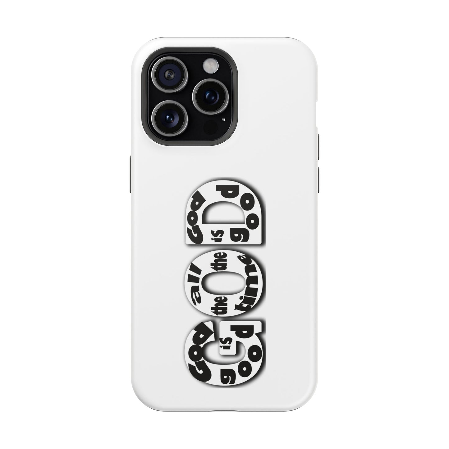 Impact-Resistant Magnetic Phone Case — "Good is the New Cool" Retro Text Design