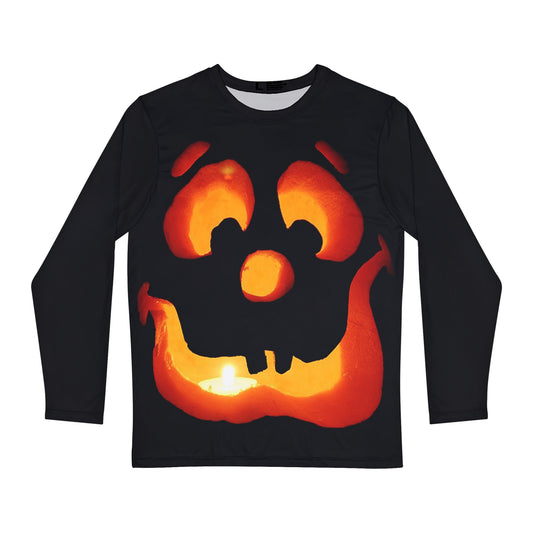 Halloween Pumpkin Face Men's Long Sleeve Shirt