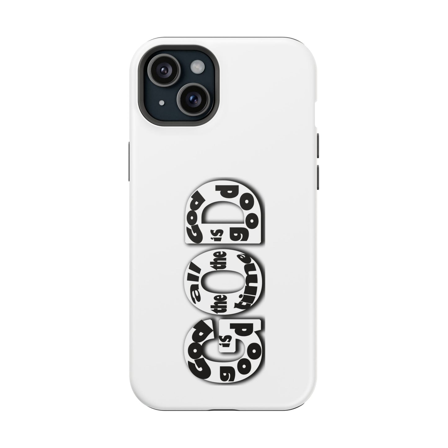 Impact-Resistant Magnetic Phone Case — "Good is the New Cool" Retro Text Design