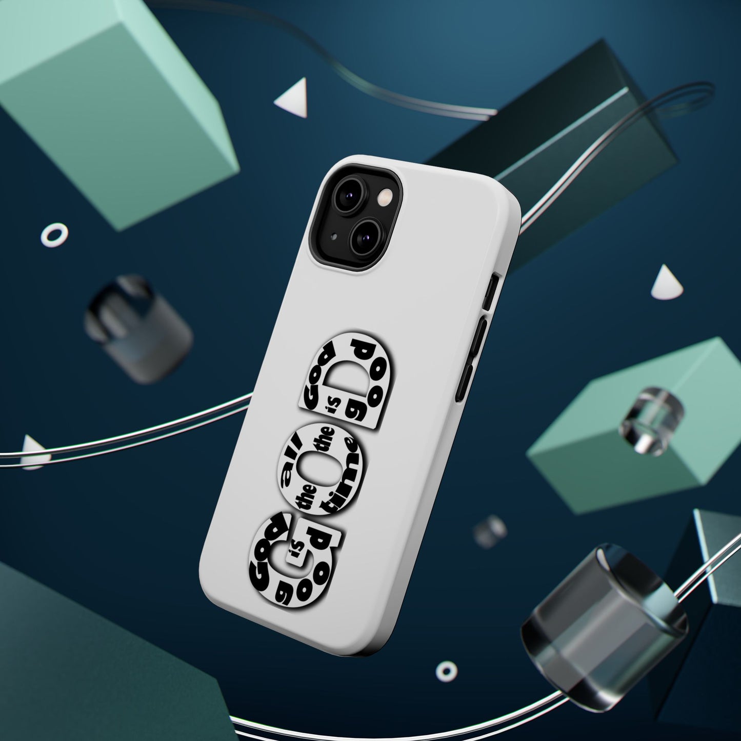 Impact-Resistant Magnetic Phone Case — "Good is the New Cool" Retro Text Design