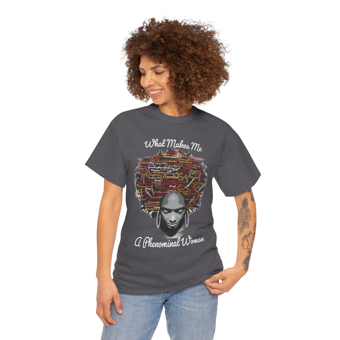 Afrocentric Mindscape T-Shirt — Afro Hair Collage Graphic Tee