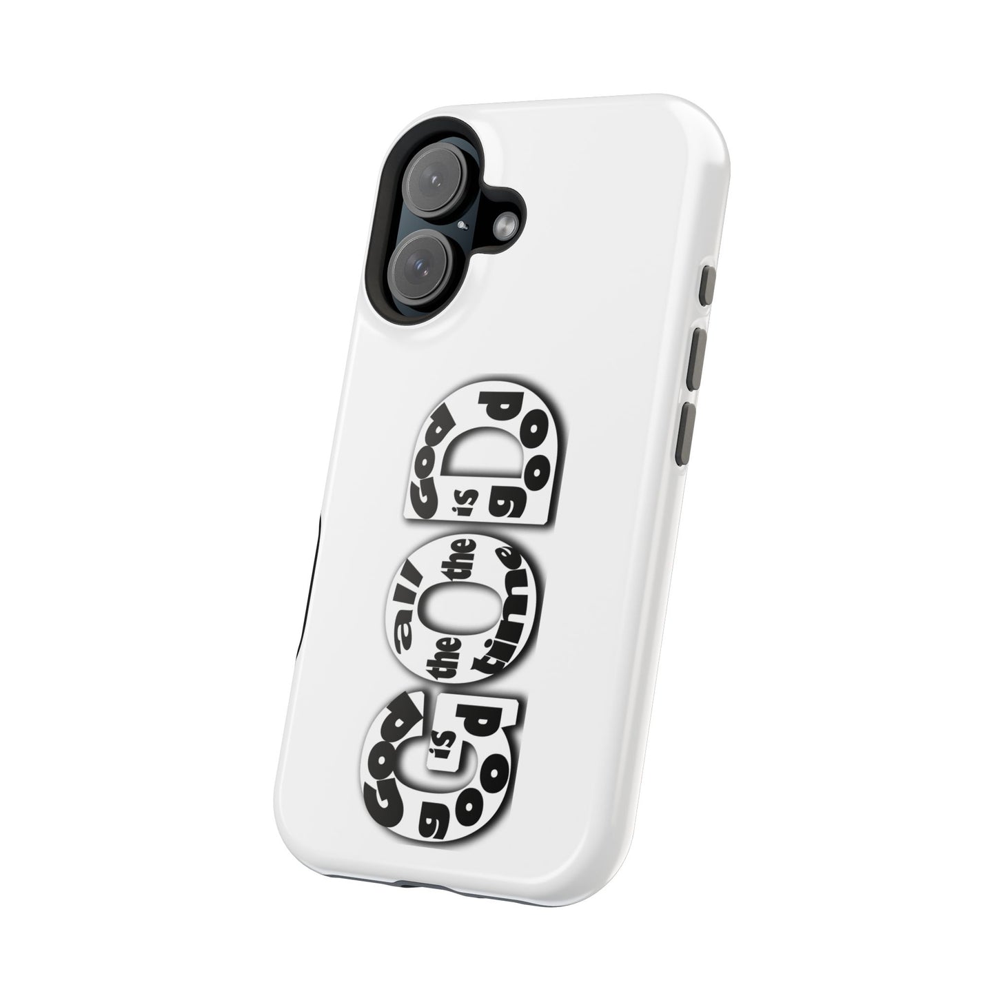 Impact-Resistant Magnetic Phone Case — "Good is the New Cool" Retro Text Design