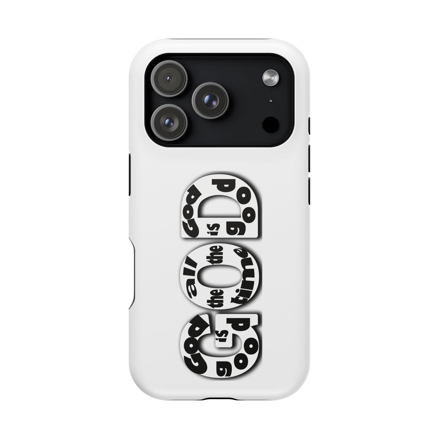 Impact-Resistant Magnetic Phone Case — "Good is the New Cool" Retro Text Design